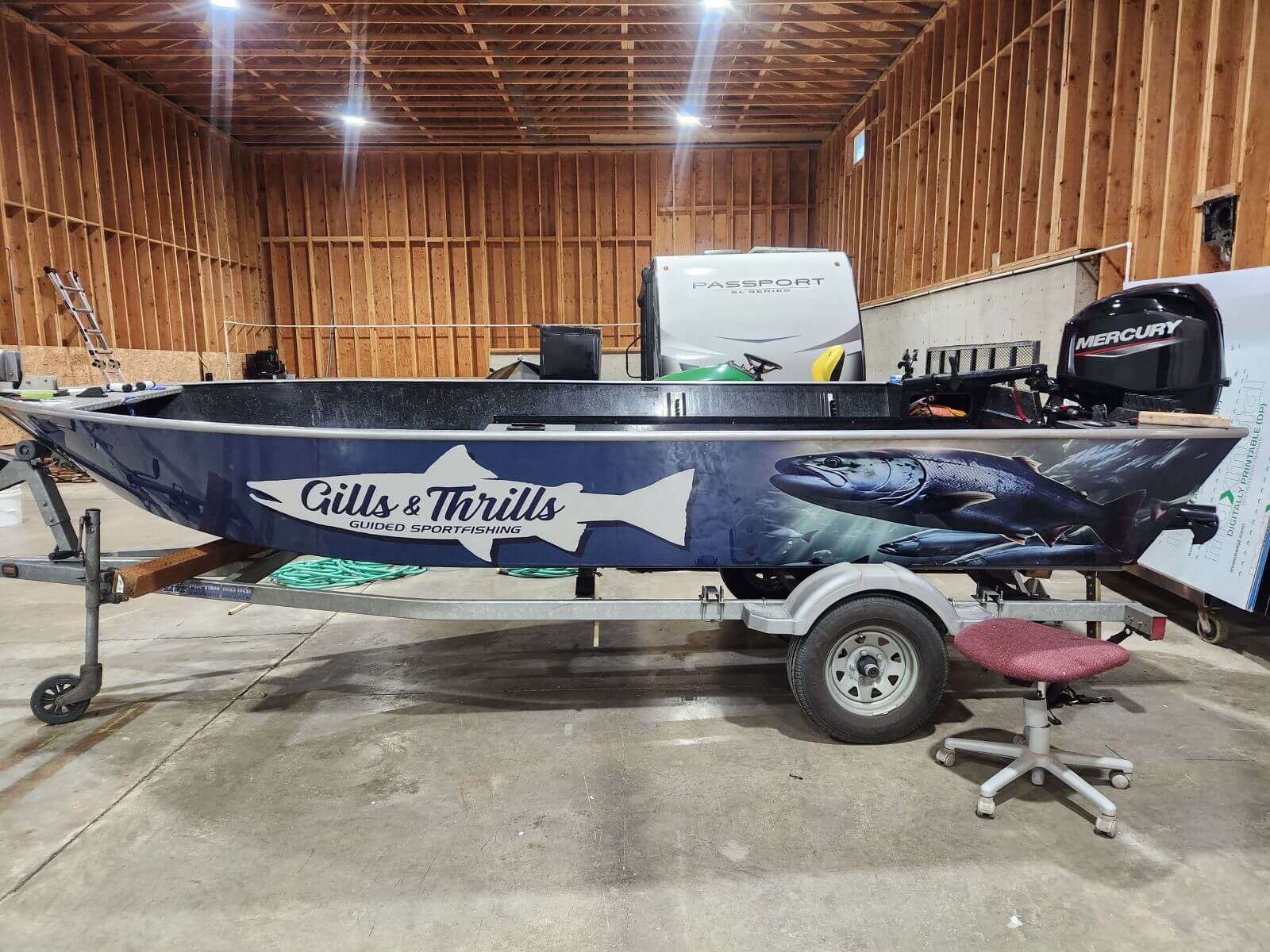 Gills & Thrills Custom Boat Wrap