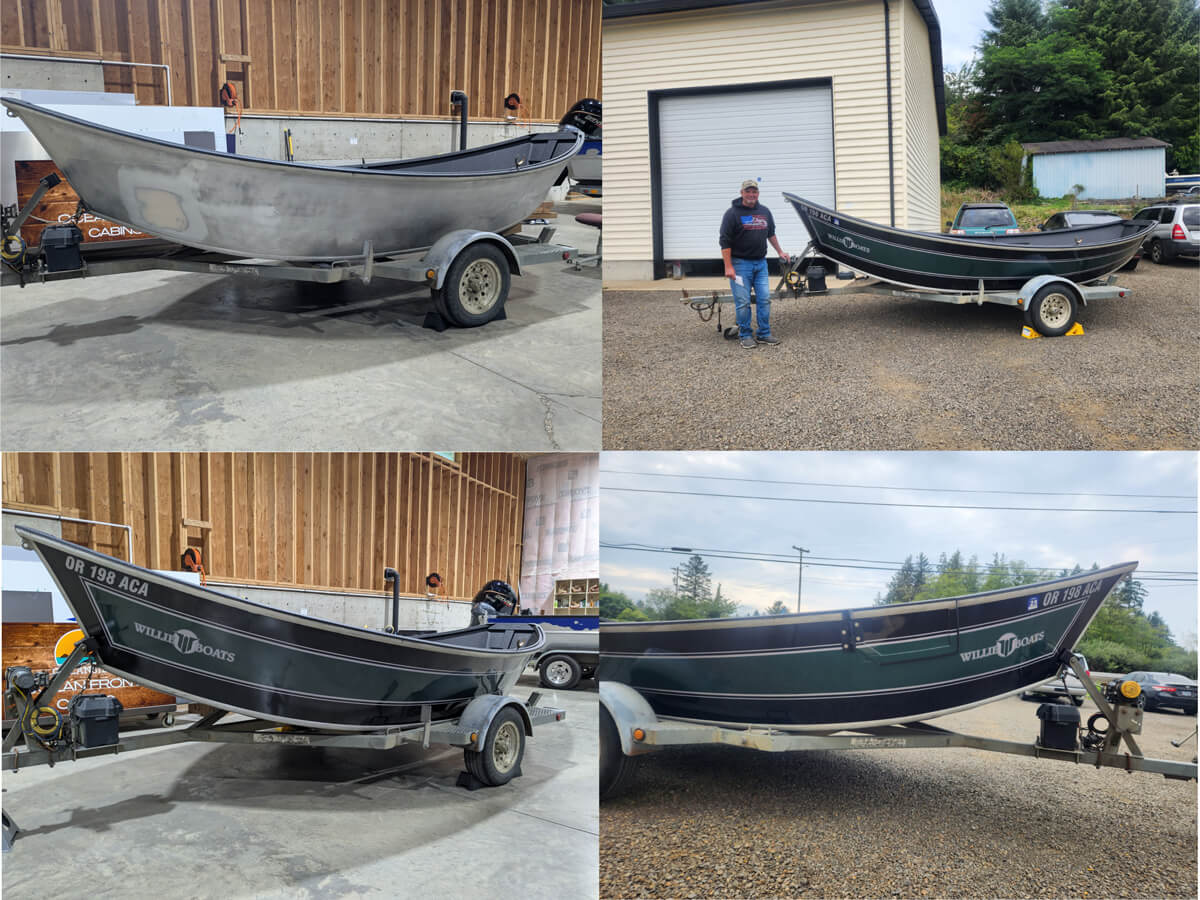 PSI Oregon Coho Design Custom Boat Wrap