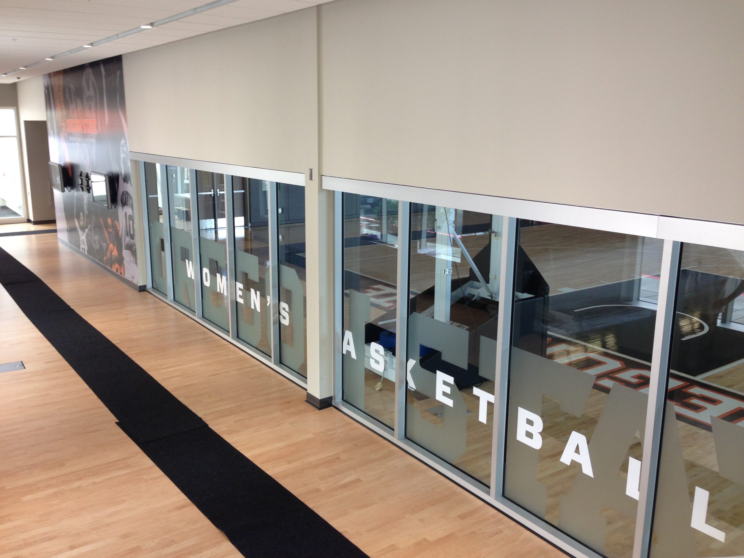 Sports signage by Coho Design